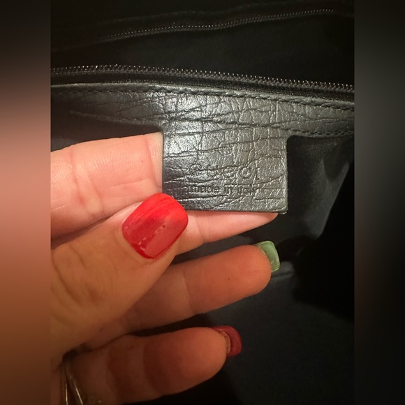 Gucci GG Webbed Canvas and Leather Bamboo Open Tote - Picture 4 of 11